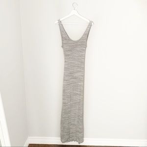 Garage Grey Maxi Dress - Criss Cross Back Detail